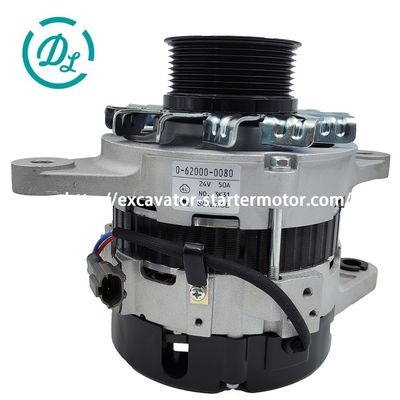24V 50A 8-98092116-0 Alternator koparki 0-62000-0080 714/40523